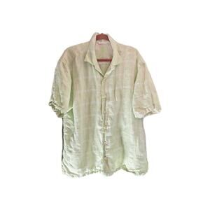 Tommy Bahama Sixe XL Casual Linen Shirt Short Sleeve Button Up Shirt